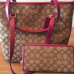 NTW coach purse & wallet set